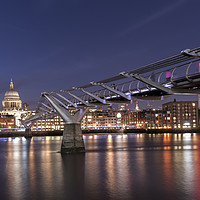 Buy canvas prints of St Paul's Cathedral and the Millennium Bridge by Gary Parker