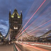Buy canvas prints of An evening view of Tower Bridge, London. by Gary Parker