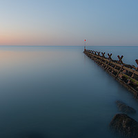 Buy canvas prints of Breakwater at sunset by Gary Parker