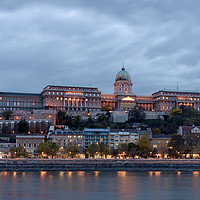 Buy canvas prints of Buda Castle, overlooking the Danube, in Budapest by Gary Parker