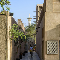 Buy canvas prints of Ancient streets of Bastakiya, Dubai by Gary Parker