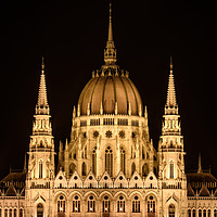 Buy canvas prints of The main dome of the Hungarian parliament building by Gary Parker