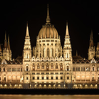 Buy canvas prints of Hungarian Parliament building, in Budapest by Gary Parker