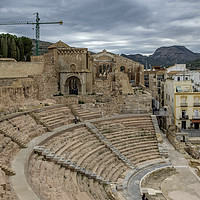 Buy canvas prints of The Roman Theater, Cartagena, Spain by Gary Parker
