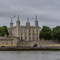 Buy canvas prints of The Tower of London, on a cloudy day by Gary Parker