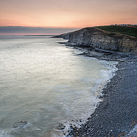 Buy canvas prints of Sunset over Dunraven Bay, south Wales,  by Gary Parker