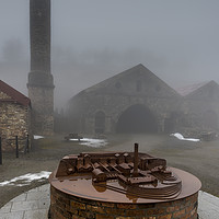 Buy canvas prints of A scale model of old Welsh, Ironworks. Ebbw vale by Gary Parker