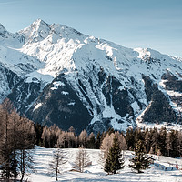 Buy canvas prints of A view of the mountains in the French Alps.  by Gary Parker