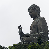 Buy canvas prints of Tian Tan Buddha - world's tallest bronze Buddha by Gary Parker