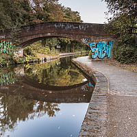 Buy canvas prints of A bridge over the Worcester to Birmingham canal by Gary Parker