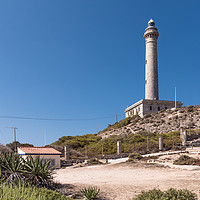 Buy canvas prints of Cabo de Palos lighthouse, in Murcia, Spain by Gary Parker