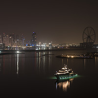 Buy canvas prints of Skyscrapers of Dubai Marina at night.   by Gary Parker