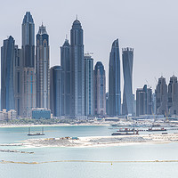 Buy canvas prints of Skyscrapers of Dubai Marina. by Gary Parker