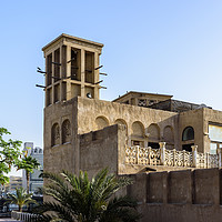 Buy canvas prints of Old buildings in the Bastakia quarter, Dubai. by Gary Parker