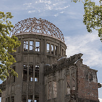 Buy canvas prints of Hiroshima Peace Memorial or Atomic Bomb Dome that  by Gary Parker
