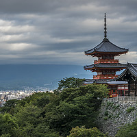 Buy canvas prints of Kiyomizudera Pagoda, in Kyoto, Japan  by Gary Parker
