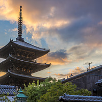 Buy canvas prints of A Japanese pagoda, in Kyoto  by Gary Parker