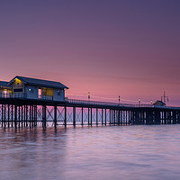 Buy canvas prints of Penarth Pier, Cardiff, at sunrise by Gary Parker