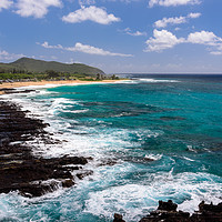 Buy canvas prints of View of Sandy Beach Park, Hawaii by Gary Parker