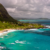 Buy canvas prints of A view of Makapu'u beach, on the east side of Oahu by Gary Parker