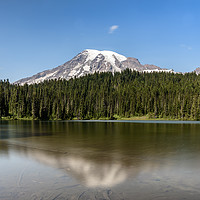 Buy canvas prints of Mount Rainier reflection lake by Gary Parker