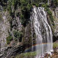 Buy canvas prints of Narada Falls, in Mount Rainier National Park. by Gary Parker