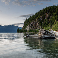 Buy canvas prints of Porteau Cove at the end of a summer's day. Canada  by Gary Parker