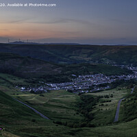 Buy canvas prints of Sunset over the Welsh Valleys by Gary Parker