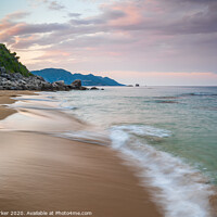 Buy canvas prints of Greek beach, on the island of Corfu, at sunrise.	 by Gary Parker