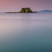Buy canvas prints of Mouse Island, Corfu, Greece, at sunrise by Gary Parker