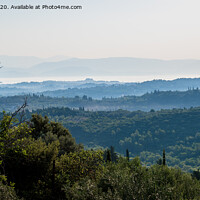 Buy canvas prints of View of the Corfu landscape by Gary Parker