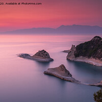 Buy canvas prints of Cape Drastis, Corfu, at sunset	 by Gary Parker