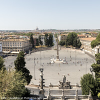 Buy canvas prints of Piazza del Popolo by Gary Parker