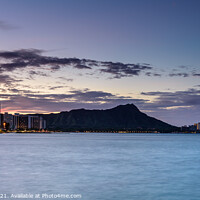Buy canvas prints of Diamond Head at sunrise by Gary Parker