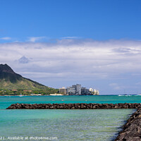 Buy canvas prints of Diamond Head Breakwater by Gary Parker