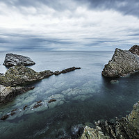 Buy canvas prints of Bow Fiddle Rock by Sophie Schneeberger