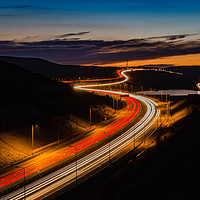 Buy canvas prints of M62 Light Trails  by Mark S Rosser