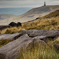 Buy canvas prints of Stoodley Pike by Mark S Rosser