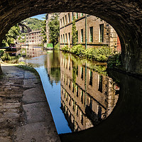 Buy canvas prints of Canal Reflections by Mark S Rosser