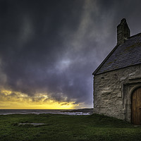 Buy canvas prints of The Church in the Sea, Anglesey by E J T Photography