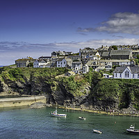 Buy canvas prints of Port Isaac Harbour by E J T Photography