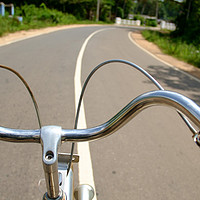 Buy canvas prints of Bike Handles. by George Haddad