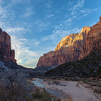 Buy canvas prints of Zion Valley at Sunrise by jonathan nguyen