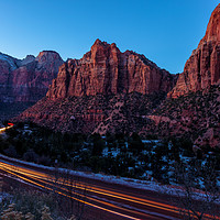 Buy canvas prints of Zion At Dusk by jonathan nguyen