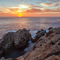 Buy canvas prints of Sunset Over Pt. Lobos by jonathan nguyen