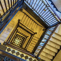 Buy canvas prints of Staircase Of The Old Capitol  by jonathan nguyen