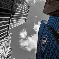 Buy canvas prints of Structures Of NYC-bicolors 2  by jonathan nguyen