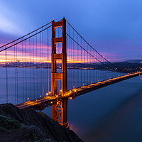 Buy canvas prints of Dawn Over Golden Gate by jonathan nguyen