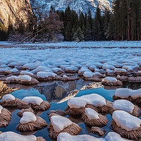 Buy canvas prints of Half Dome And Its Reflection by jonathan nguyen