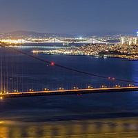 Buy canvas prints of San Francisco Golden Gate Nighttime by jonathan nguyen